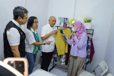 Pembukaan acara Kopdar UMKM Nasional di SMESCO Exhibition Hall, Jakarta Selatan, Jumat (26/8/2022).