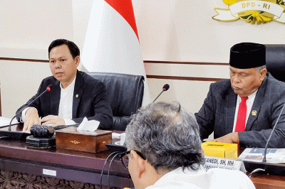 Wakil Ketua DPD RI Bidang III Sultan B Najamudin melakukan audiensi dengan kementerian Energi dan Sumber daya mineral (ESDM).