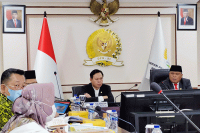 Wakil Ketua DPD RI Bidang III Sultan B Najamudin melakukan audiensi dengan kementerian Energi dan Sumber daya mineral (ESDM).