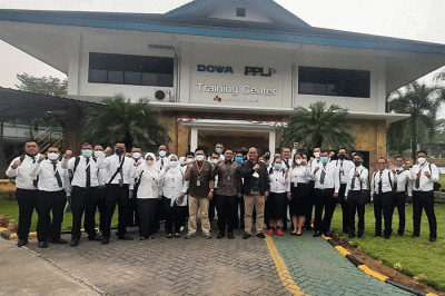 Pihak PPLI dalam tournya juga menyampaikan alur dari awal bagaimana proses menerima limbah B3.