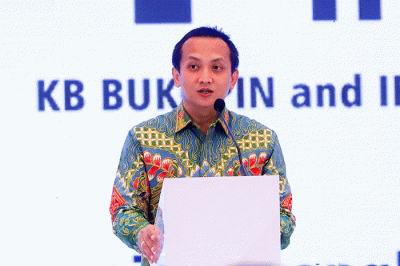 Kerja sama pembiayaan sosial bond PT Bank KB Bukopin Tbk (BBKP) dengan International Finance Corporation (IFC) di Jakarta, Selasa, (30/8/2022).