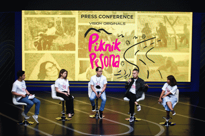 Peluncuran poster dan trailer Piknik Pesona di MNC Conference Hall, Jakarta, Rabu (31/8/2022).