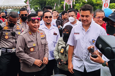 Pembukaan Street Race di Jalan Benyamin Sueb, Kemayoran, Jakarta Pusat, Sabtu (3/9/2022).