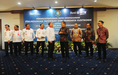 Bank BTN juga membuka peluang kemitraan dalam rangka penyediaan jasa layanan perbankan bagi BSSN dan karyawannya.