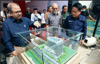 Peresmian pembangunan gedung Landmark Aceh, Selasa (6/9/2022).