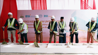 Peresmian pembangunan gedung Landmark Aceh, Selasa (6/9/2022).