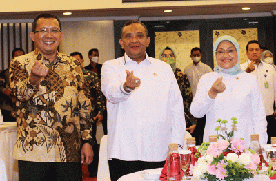 Penandatanganan Perjanjian Kerja sama Penyaluran Bantuan berupa Subsidi Gaji/upah bagi Pekerja/Buruh tahun Anggaran 2022 di Jakarta, Selasa (6/9/2022).