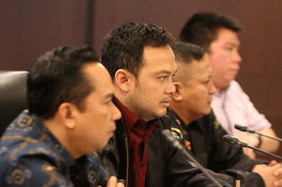 Konferensi pers tahapan kampanye Munas Hipmi XVII di Jakarta, Rabu (7/9/2022).