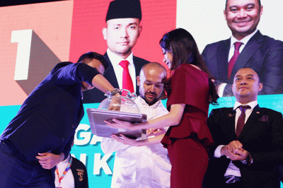 Pengambilan nomor urut calon Ketua Umum Hipmi di Jakarta, Jumat (9/9/2022).