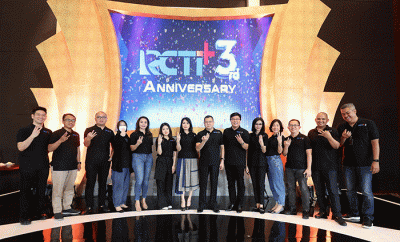 Syukuran Ulang Tahun RCTI+ ke-3 yang diselenggarakan di MNC Studios Kebun Jeruk Jakarta, Senin (12/9/2022).