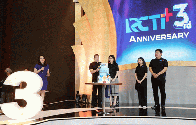 Syukuran Ulang Tahun RCTI+ ke-3 yang diselenggarakan di MNC Studios Kebun Jeruk Jakarta, Senin (12/9/2022).