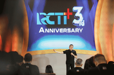 Syukuran Ulang Tahun RCTI+ ke-3 yang diselenggarakan di MNC Studios Kebun Jeruk Jakarta, Senin (12/9/2022).