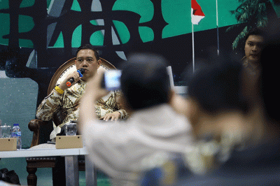 Diskusi Forum Legislasi di Media Center, Kompleks Parlemen MPR/DPR-DPD, Senayan, Jakarta, Selasa (13/9/2022).