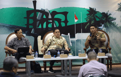 Diskusi Forum Legislasi di Media Center, Kompleks Parlemen MPR/DPR-DPD, Senayan, Jakarta, Selasa (13/9/2022).