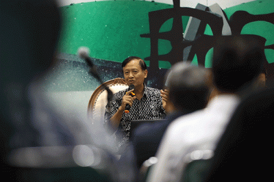 Diskusi Forum Legislasi di Media Center, Kompleks Parlemen MPR/DPR-DPD, Senayan, Jakarta, Selasa (13/9/2022).