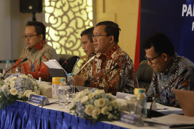 Pers conference Kinerja Keuangan Bank BTN semester I/2022 di Jakarta, Kamis (15/9/2022).