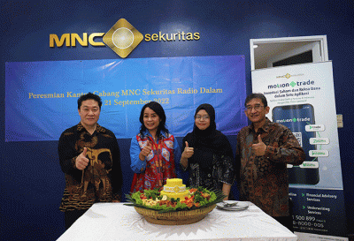 Peresmian kantor cabang MNC Sekuritas Radio Dalam, Jakarta Selatan, Rabu, (21/9/2022).