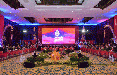 Menteri Koordinator Bidang Perekonomian Airlangga Hartarto dalam Trade, Investment, and Industry Miniterial Meeting di Nusa Dua Bali, Kamis (22/9/2022).