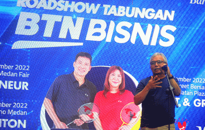 Road Show Tabungan BTN Bisnis di Medan, Sumatera Utara, Sabtu (24/9/2022).