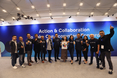 BUMN startup day tahun 2022 di Indonesia Convention Exhibition (ICE) BSD City, Tangerang, Senin (26/9/2022).