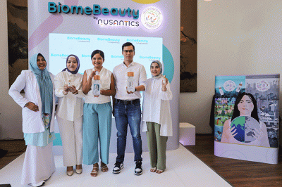Peluncuran Biome Beauty by Nusantic di Jakarta Pusat, Selasa (27/9/2022).