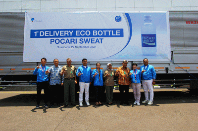 PT Amerta Indah Otsuka dalam mengurangi sampah plastik semakin nyata dengan dibuatnya program Otsuka Eco Bottle.