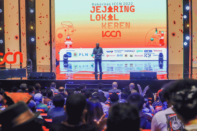 Pembukaan Rakornas Indonesia Creative Cities Network (ICCN), di Gedung iNews, Jakarta, Rabu (28/9/2022).