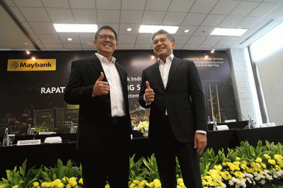Rapat Umum Pemegang Saham Luar Biasa (RUPSLB) PT Bank Maybank Indonesia Tbk di Jakarta, Rabu (28/9/2022).