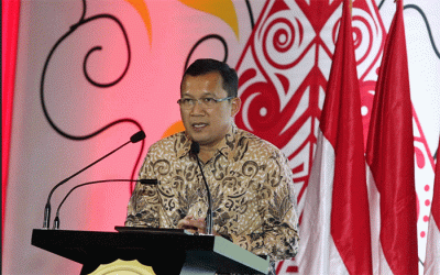 Direktur Utama PT Bank Tabungan Negara (Persero) Tbk. Haru Koesmahargyo meraih penghargaan sebagai Tokoh Pembiayaan Perumahan Rakyat.