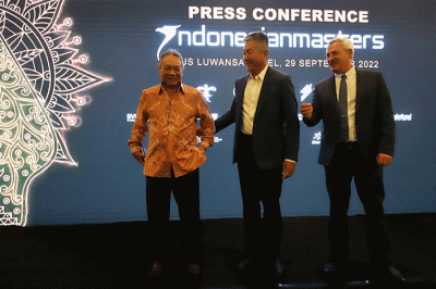 Peluncuran Indonesian Masters di Jakarta, Kamis (29/9/2022).