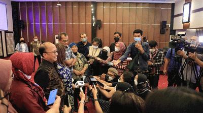 Diskusi Bersama Pemerintah, DPR, CSO, dan Media Terkait RUU Perlindungan Pekerja Rumah Tangga di ruang Tridarma Kemnaker, Jakarta, Jumat (30/9/2022).