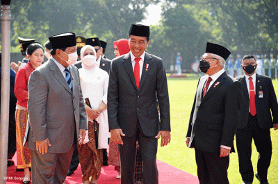 Menteri Pertahanan Prabowo Subianto berbicara soal kesaktian Pancasila yang menjadi dasar NKRI di mana hadirnya Pancasila menyatukan Indonesia.