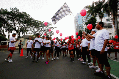Staf Khusus Menteri BUMN Arya Sinulingga membuka ajang Road to IFG Labuan Bajo Marathon 2022 di kawasan Car Free Day (CFD) Jl.Jend Sudirman, Jakarta.