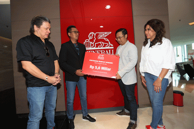 Secara total Generali Indonesia juga telah membayarkan klaim sebesar Rp553,8 Miliar.