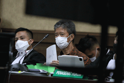 Sidang Lanjutan Kasus Korupsi Pengadaan Pesawat Garuda di Pengadilan Tipikor, Jakarta, Senin (3/10/2022).