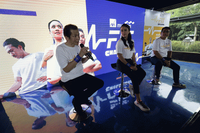 Peluncuran AXA Mandiri FIT Challenge di Jakarta, Rabu (5/10/2022).