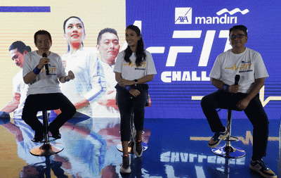 Peluncuran AXA Mandiri FIT Challenge di Jakarta, Rabu (5/10/2022).