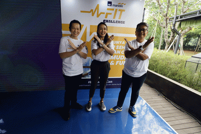Peluncuran AXA Mandiri FIT Challenge di Jakarta, Rabu (5/10/2022).