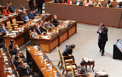 Menko Bidang Perekonomian Airlangga Hartarto menyampaikan pidato dalam Parliamentary Forum in The Context of The G20 Parliamentary Speakers’ Summit (P20).