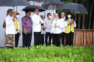Presiden Joko Widodo meninjau sejumlah kesiapan fasilitas untuk mendukung perhelatan KTT G20 Bali 2022.