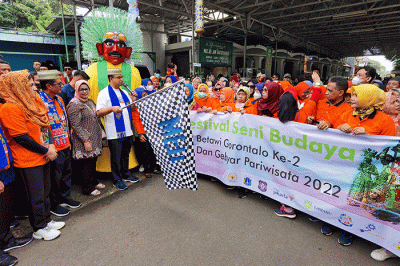 Festival Budaya Betawi Gorontalo ke-2 di Jakarta Selatan, Minggu (9/10/2022).
