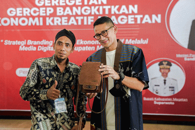 Kegiatan Geregetan: Gercep Bangkitkan Ekonomi Kreatif Magetan, di Pendopo Kabupaten Magetan.