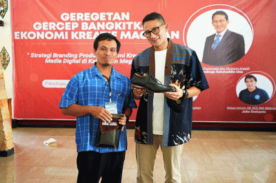 Kegiatan Geregetan: Gercep Bangkitkan Ekonomi Kreatif Magetan, di Pendopo Kabupaten Magetan.