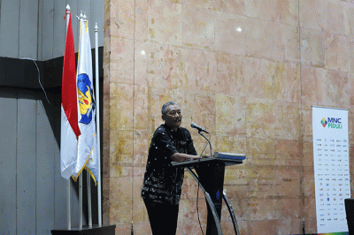 Kegiatan Media Literasi di Universitas Mercu Buana, Jakarta, Rabu (12/10/2022).