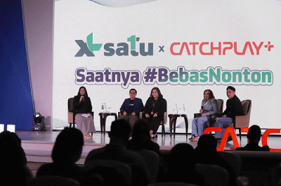 Peluncuran kerja sama XL SATU dan CATCHPLAY+ di Jakarta, Rabu (12/10/2022).