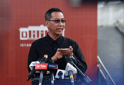 Heru Budi Hartono yang ditunjuk sebagai Penjabat (Pj) Gubernur DKI Jakarta memberikan keterangannya di Kompleks Istana Kepresidenan.