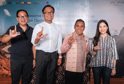 Wamenparekraf Angela Tanoesoedibjo mendukung pengembangan dan pengelolaan kawasan pariwisata di Labuan Bajo, Manggarai Barat, NTT.