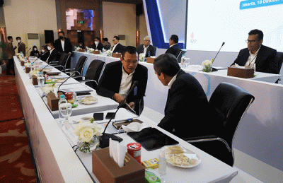 Rapat Umum Pemegang Saham Luar Biasa (RUPSB) Bank BTN di Jakarta, Selasa (18/10/2022).