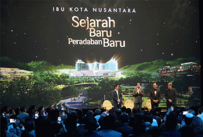 Executive Chairman MNC Group Hary Tanoesoedibjo menghadiri acara Ibu Kota Nusantara Sejarah Baru Peradaban Baru.