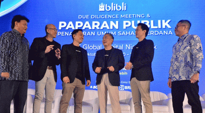 Paparan Publik Penawaran Umum Saham Perdana Blibli di Jakarta, Selasa (18/10/2022).